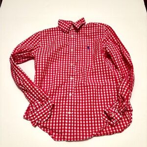 Ralph Lauren Red Checkered Kids Button Down Shirt